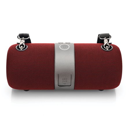 Coleman CBT60 14-Watt Waterproof True Stereo Bluetooth Rechargeable Speaker Power Bank and Shoulder Strap CBT60-R